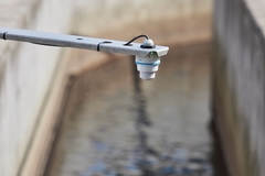 MicropilotFMR20B, medición de nivel, canal abierto, planta de tratamiento de aguas residuales, imagen de aplicación MicropilotFMR20B, medición de nivel, canal abierto, planta de tratamiento de aguas residuales
