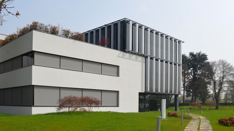 Outside view of the new building of Endress+Hauser Italy.