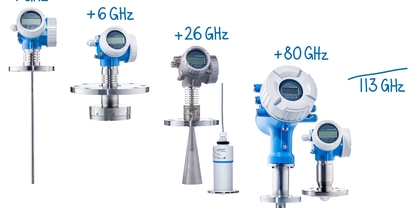 Portafolio completo de equipos de nivel por radar de Endress+Hauser