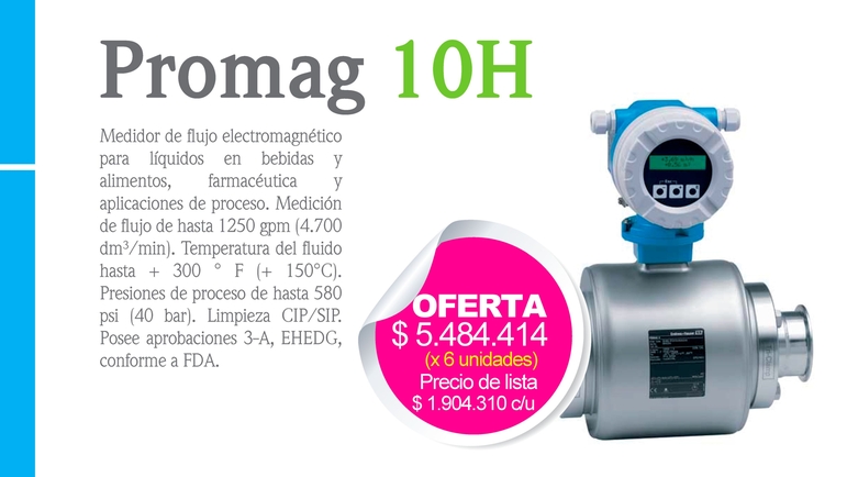 Promag 10H15, DN15 1/2" Promag 10H15, DN15 1/2"