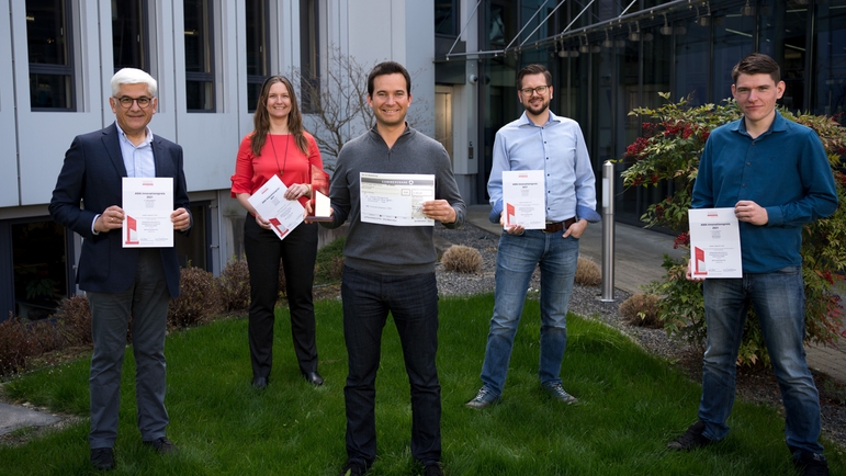 El equipo de desarrollo de Endress+Hauser, complacido con el Premio AMA a la Innovación
