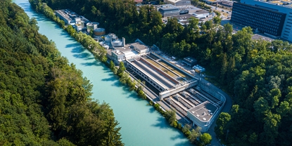 Plan de tratamiento de aguas residuales en Suiza
