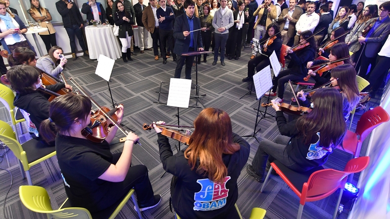 Orquesta juvenil Bajos de Mena, de la Fundación Lagar