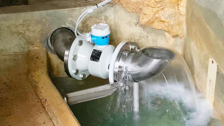 Equipos de medición de agua. Fuente de agua potable